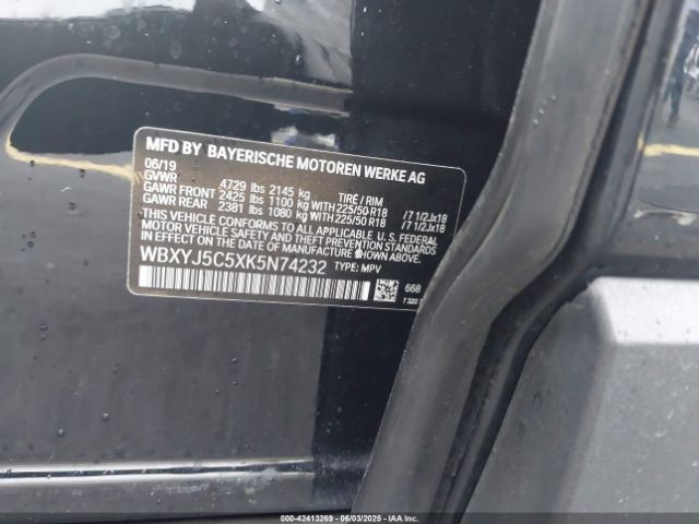 WBXYJ5C5XK5N74232 BMW X2 Xdrive28i