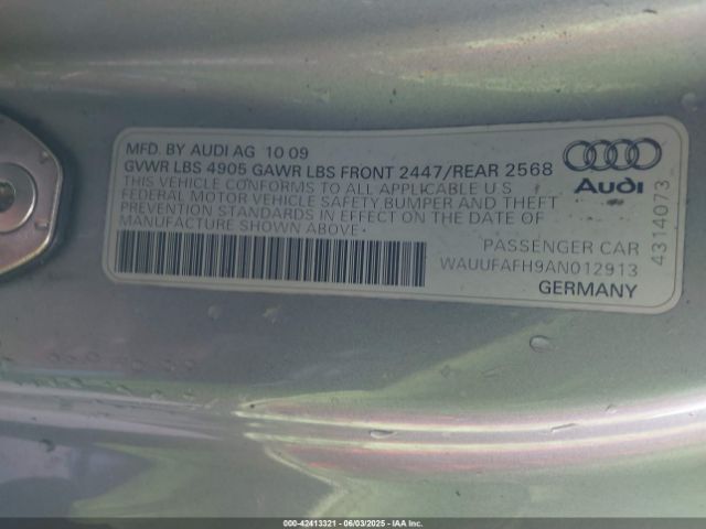 2010 AUDI A5 WAUUFAFH9AN012913 Photo 8