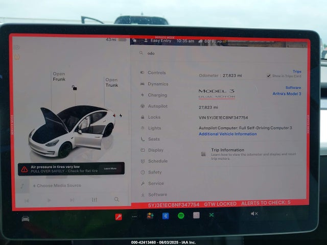 2022 TESLA MODEL 3 5YJ3E1EC8NF347754 Photo 6
