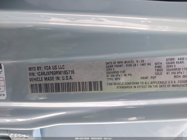 Jeep 2024 2024 1C4RJXP69RW185716 Image 9