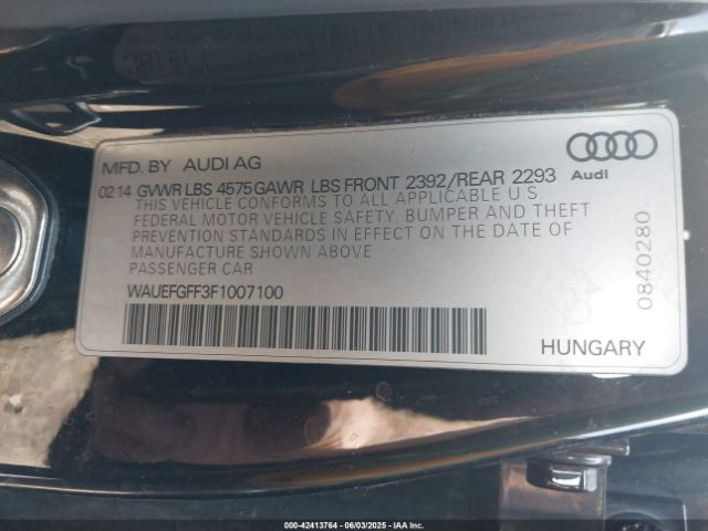 2015 AUDI A3 WAUEFGFF3F1007100 Photo 8