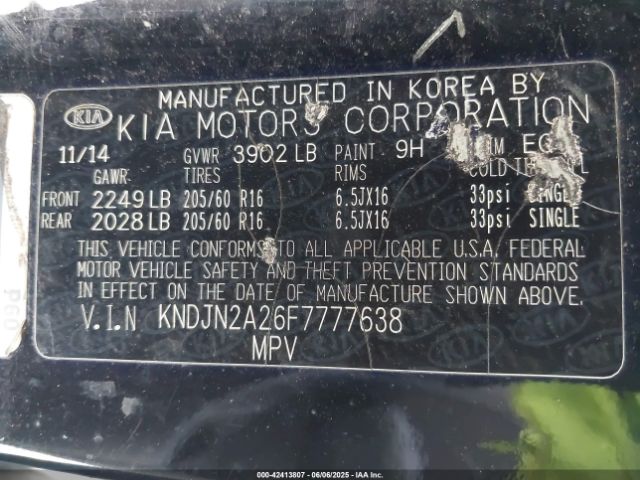 KNDJN2A26F7777638 KIA Soul