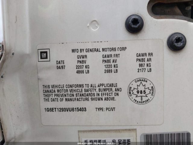 1997 CADILLAC ELDORADO 1G6ET1293V4615403 Photo 8