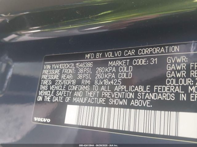 2020 VOLVO XC90 YV4102CK2L1546386 Photo 8