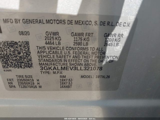 2020 GMC TERRAIN 3GKALMEV3LL321078 Photo 8