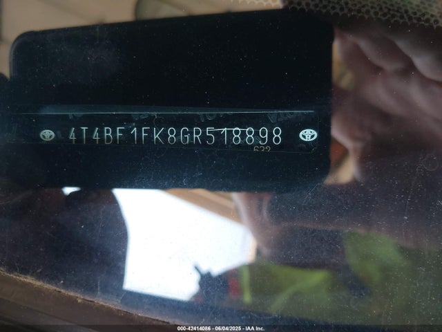 Toyota CAMRY LE 2016 4T4BF1FK8GR518898 Image 9
