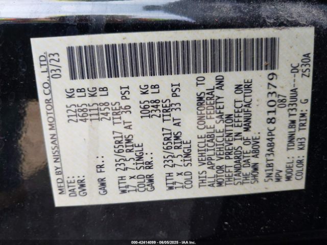 2023 NISSAN ROGUE 5N1BT3AB4PC810379 Photo 8