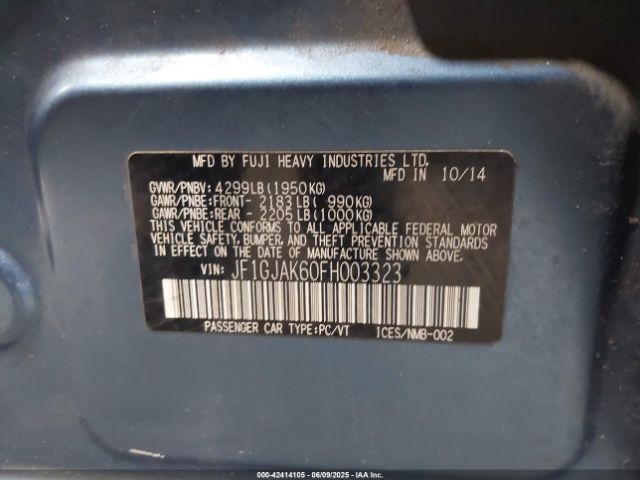 JF1GJAK60FH003323 Subaru Impreza 2.0i Premium