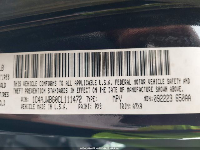 2012 JEEP WRANGLER 1C4AJWBG0CL111472 Photo 8