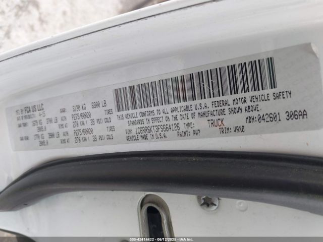 1C6RR6KT3FS664126 RAM 2015