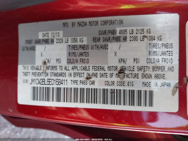 JM1CW2BL6E0168411 Mazda Mazda5 Sport