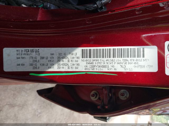 2019 RAM 1500 1C6SRFHT0KN588916 Photo 8