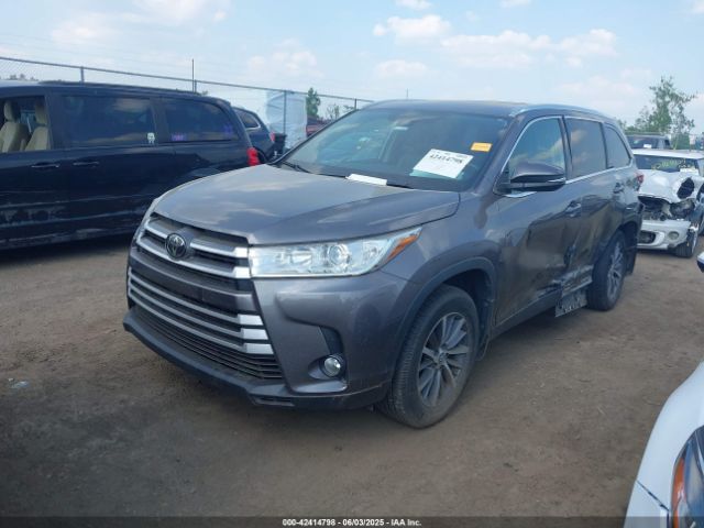 2019 TOYOTA HIGHLANDER 5TDJZRFHXKS586184 Photo 1