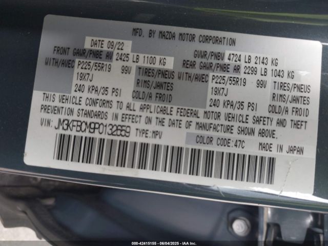JM3KFBCM9P0132659 Mazda pyud