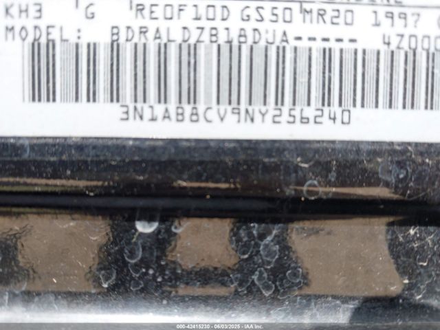 3N1AB8CV9NY256240 Nissan Sentra Sv Xtronic Cvt