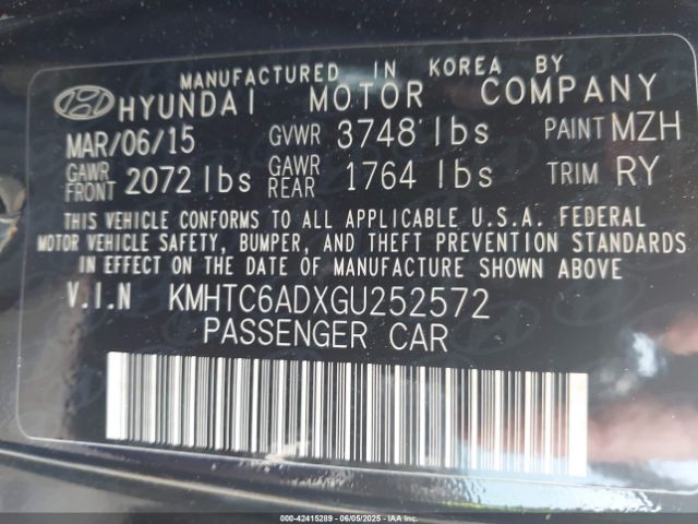 2016 HYUNDAI VELOSTER KMHTC6ADXGU252572 Photo 8