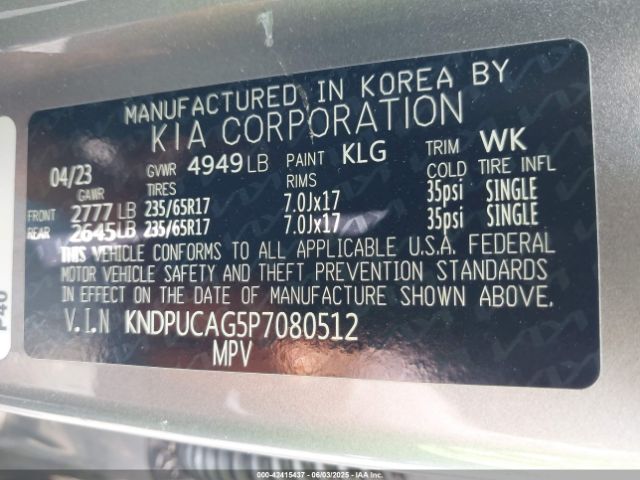 2023 KIA SPORTAGE HYBRID KNDPUCAG5P7080512 Photo 8