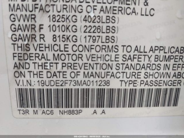 2021 ACURA ILX 19UDE2F73MA011238 Photo 8