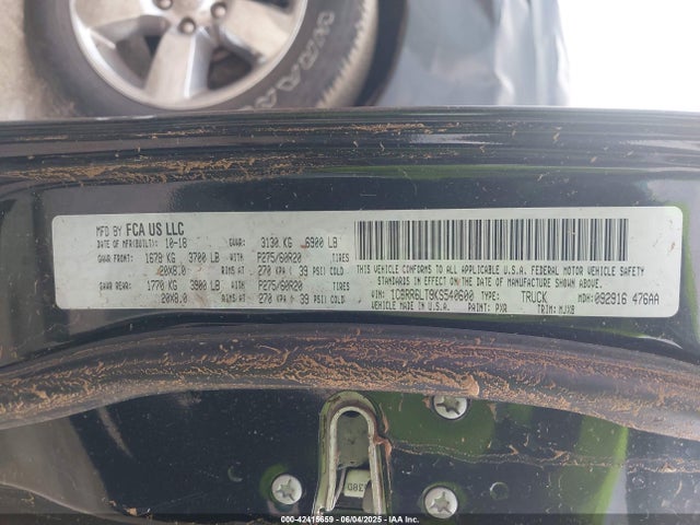 1C6RR6LT9KS540600 RAM 2019