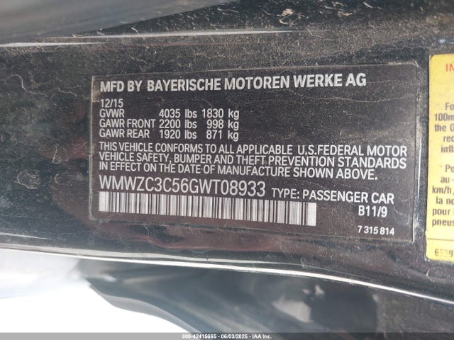 2016 MINI COUNTRYMAN WMWZC3C56GWT08933 Photo 8