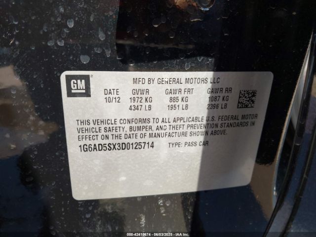 2013 CADILLAC ATS 1G6AD5SX3D0125714 Photo 8