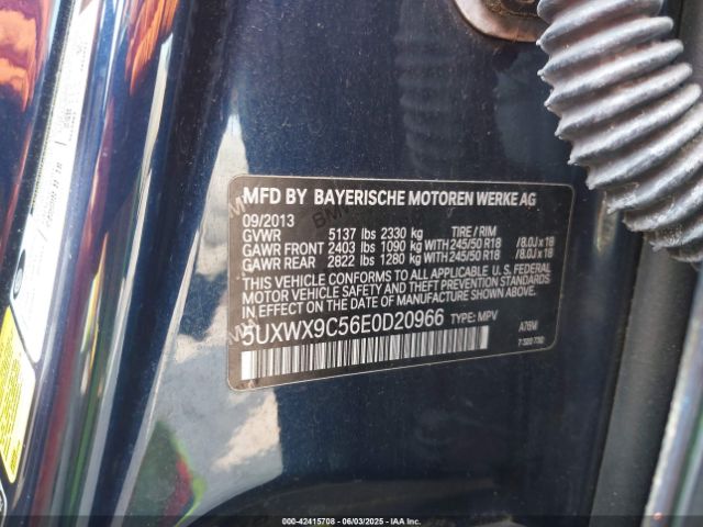 5UXWX9C56E0D20966 BMW X3 Xdrive28i
