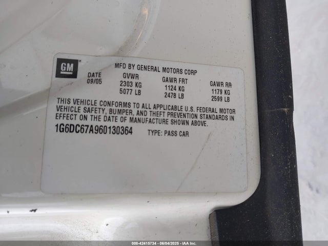 2006 CADILLAC STS 1G6DC67A960130364 Photo 8