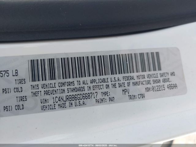 1C4NJRBB6GD668717 Jeep Patriot Sport
