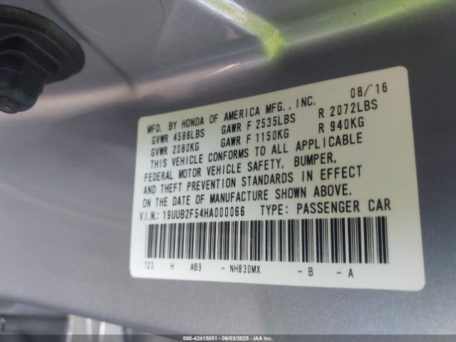 2017 ACURA TLX 19UUB2F54HA000066 Photo 8