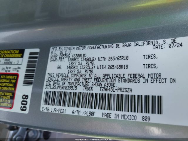 2024 TOYOTA TACOMA 3TMLB5JN5RM039515 Photo 8