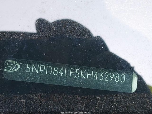 5NPD84LF5KH432980 Hyundai ELANTRA SEL