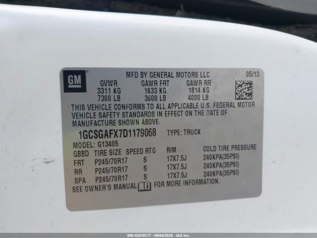 2013 CHEVROLET EXPRESS 1500 1GCSGAFX7D1179068 Photo 8