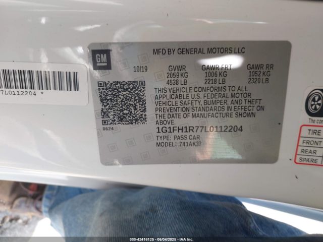 2020 CHEVROLET CAMARO 1G1FH1R77L0112204 Photo 8
