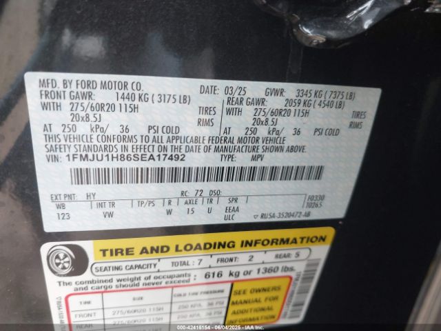 1FMJU1H86SEA17492 Ford Expedition Active