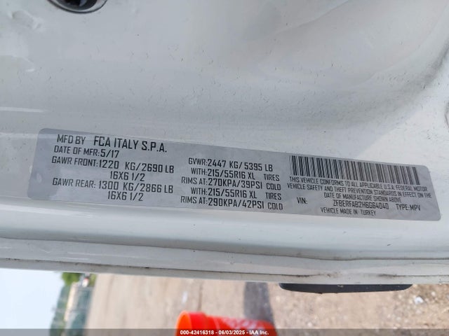 RAM Promaster City 2017 ZFBERFAB2H6G64040 Image 9