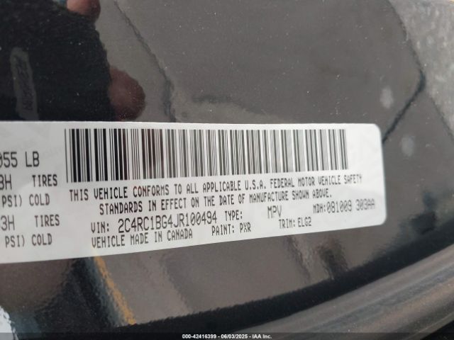 2018 CHRYSLER PACIFICA 2C4RC1BG4JR100494 Photo 8