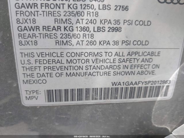 2023 AUDI Q5 WA1GAAFY5P2012863 Photo 8
