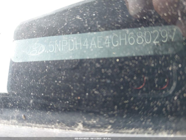 Hyundai dohc mpi nu 2016 5NPDH4AE4GH680297 Image 9