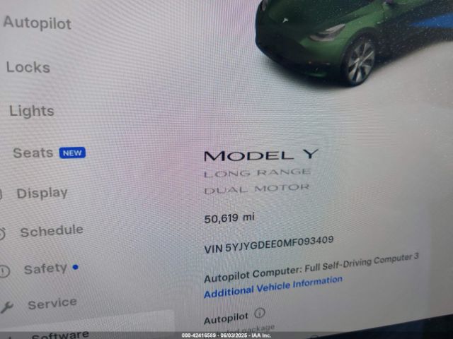 2021 TESLA MODEL Y 5YJYGDEE0MF093409 Photo 6