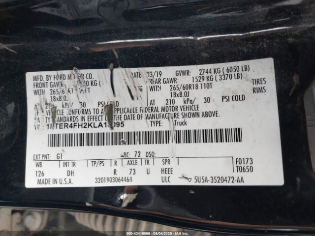 1FTER4FH2KLA18095 Ford Ranger