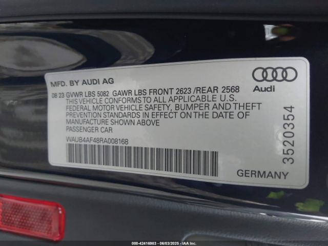 2024 AUDI S4 WAUB4AF48RA008168 Photo 8