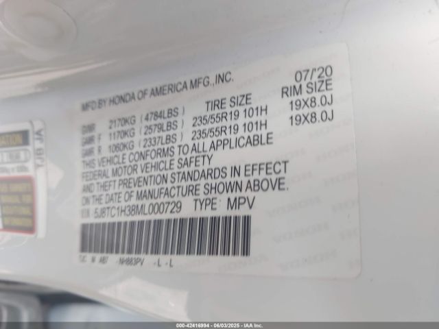 2021 ACURA RDX 5J8TC1H38ML000729 Photo 8