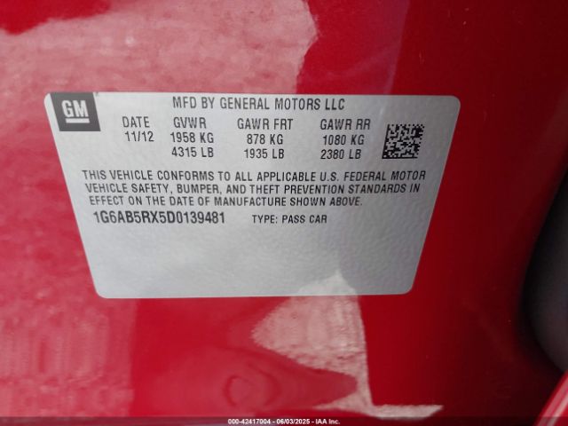 2013 CADILLAC ATS 1G6AB5RX5D0139481 Photo 8