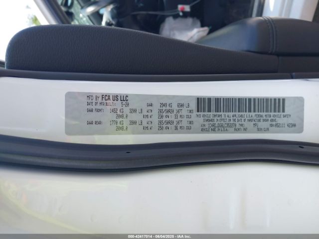 2020 DODGE DURANGO 1C4RDJDG6LC352270 Photo 8