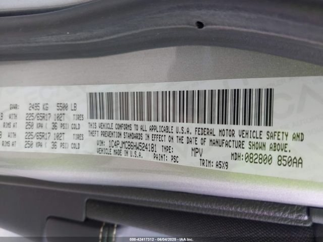 2017 JEEP CHEROKEE 1C4PJMCB6HW524181 Photo 8