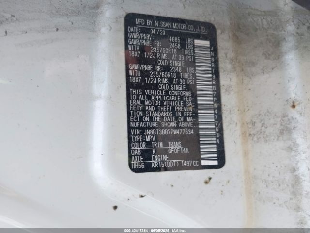 2023 NISSAN ROGUE JN8BT3BB7PW477634 Photo 8