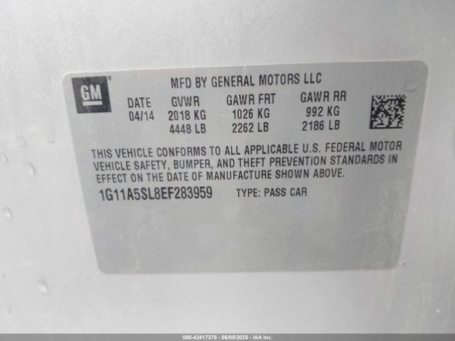 1G11A5SL8EF283959 Chevrolet lkw