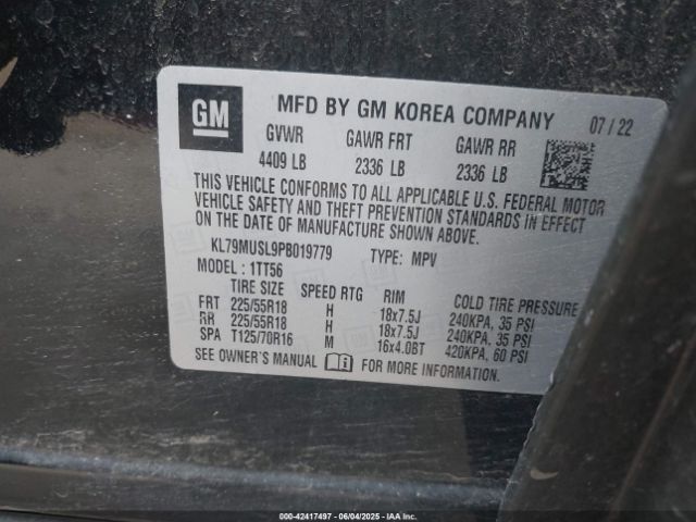 2023 CHEVROLET TRAILBLAZER KL79MUSL9PB019779 Photo 8