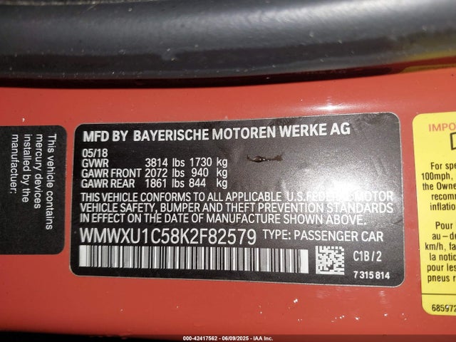 Mini Hardtop Cooper 2019 WMWXU1C58K2F82579 Image 9