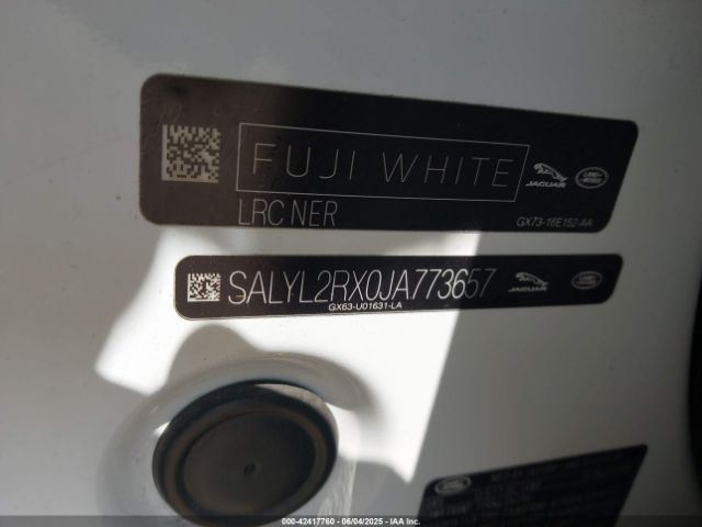 2018 LAND ROVER RANGE ROVER VELAR SALYL2RX0JA773657 Photo 8